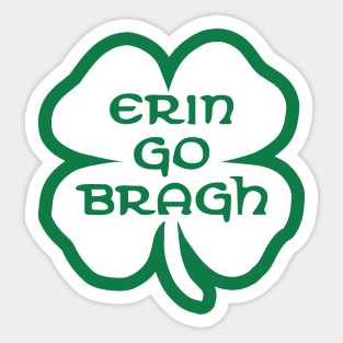 Erin Go Bragh Shamrock Sticker